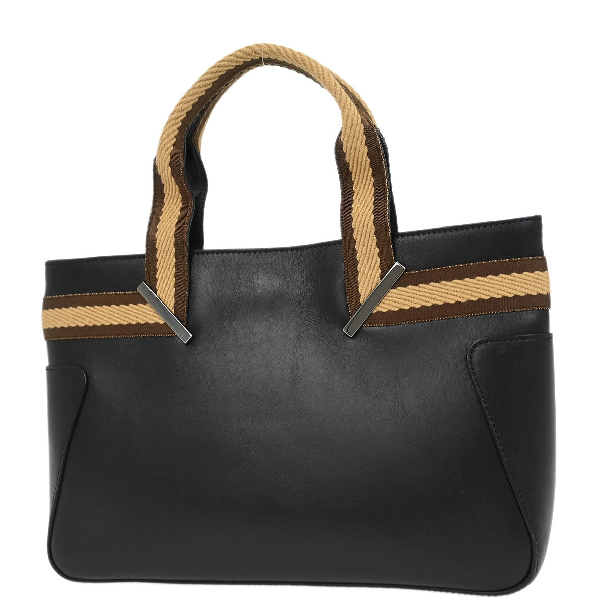 Gucci Black Leather Tote Handbag
