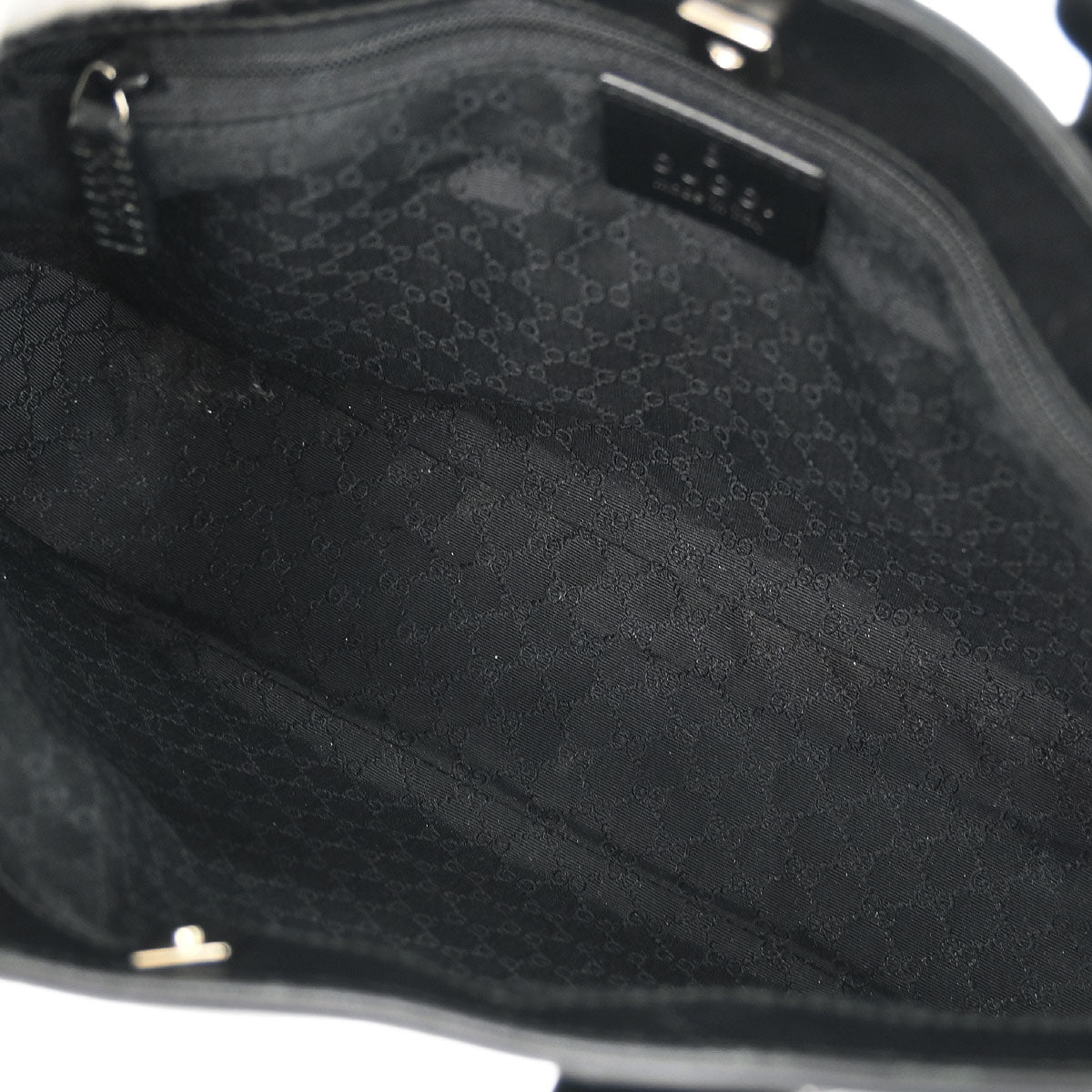 Gucci Black Leather Tote Handbag