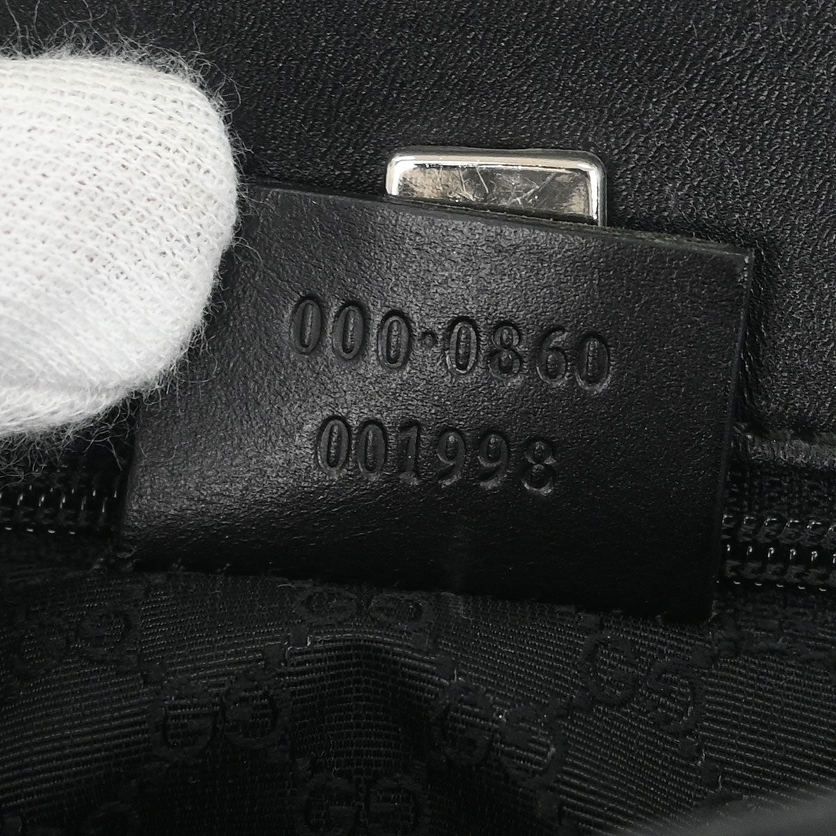 Gucci Black Leather Tote Handbag