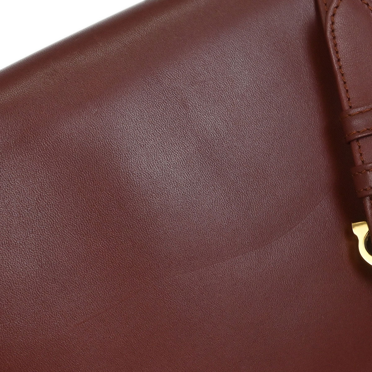 Cartier Bordeaux Leather Must de Cartier Shoulder Bag
