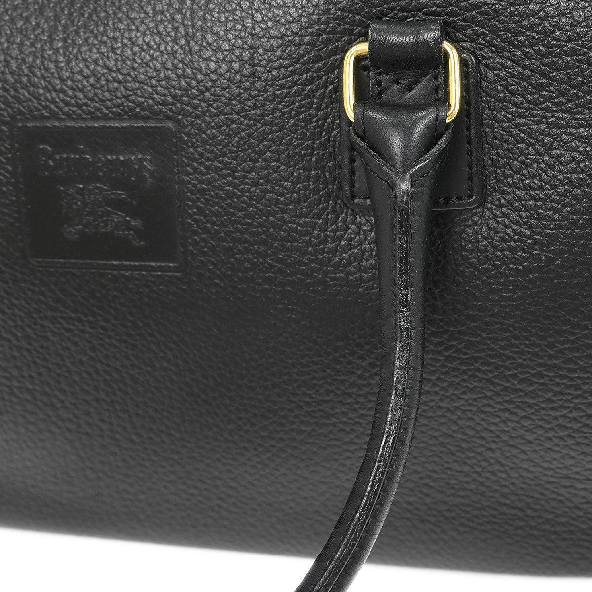 Burberrys Black Leather Handbag