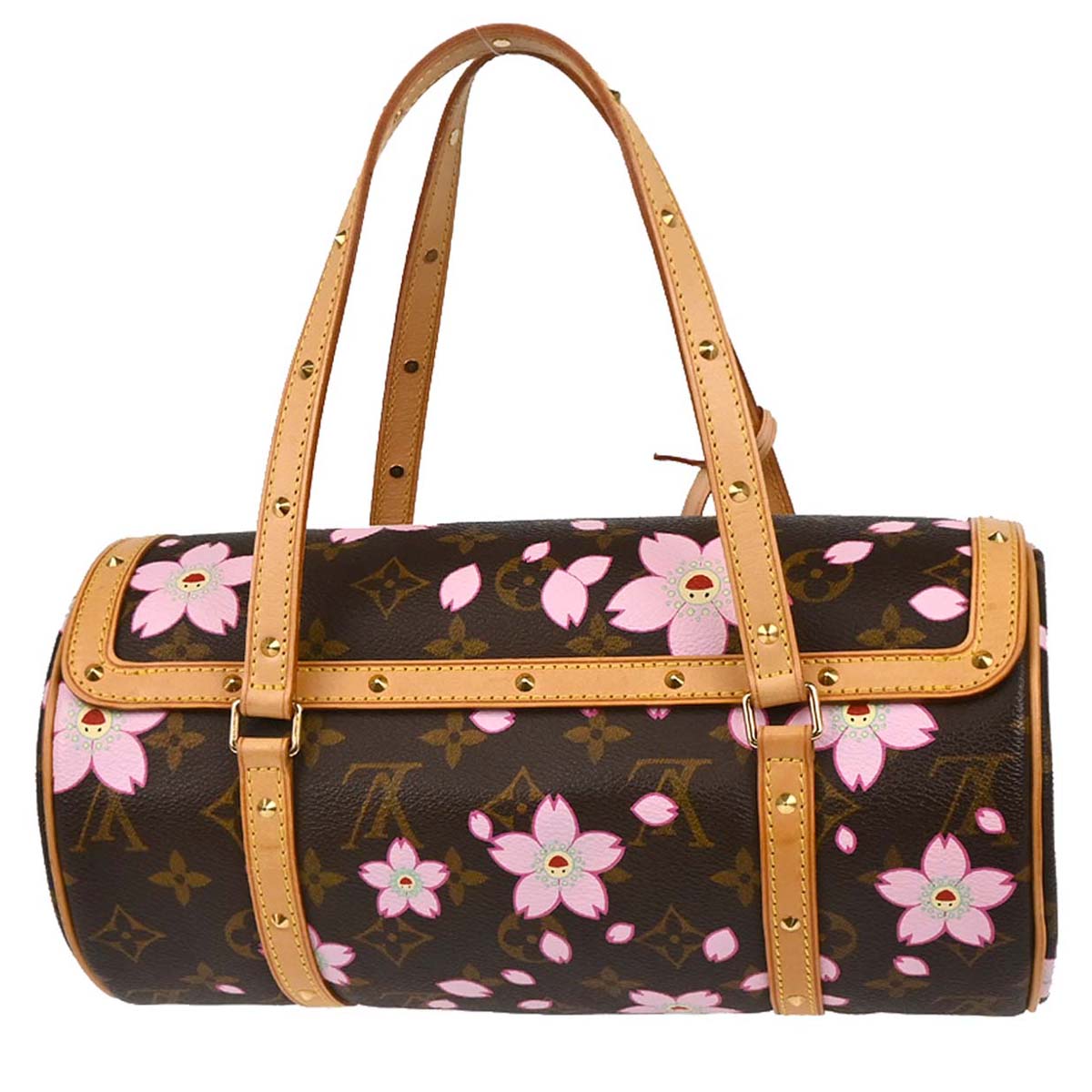 Louis Vuitton 2003 Monogram Cherry Blossom Papillon Handbag M92009