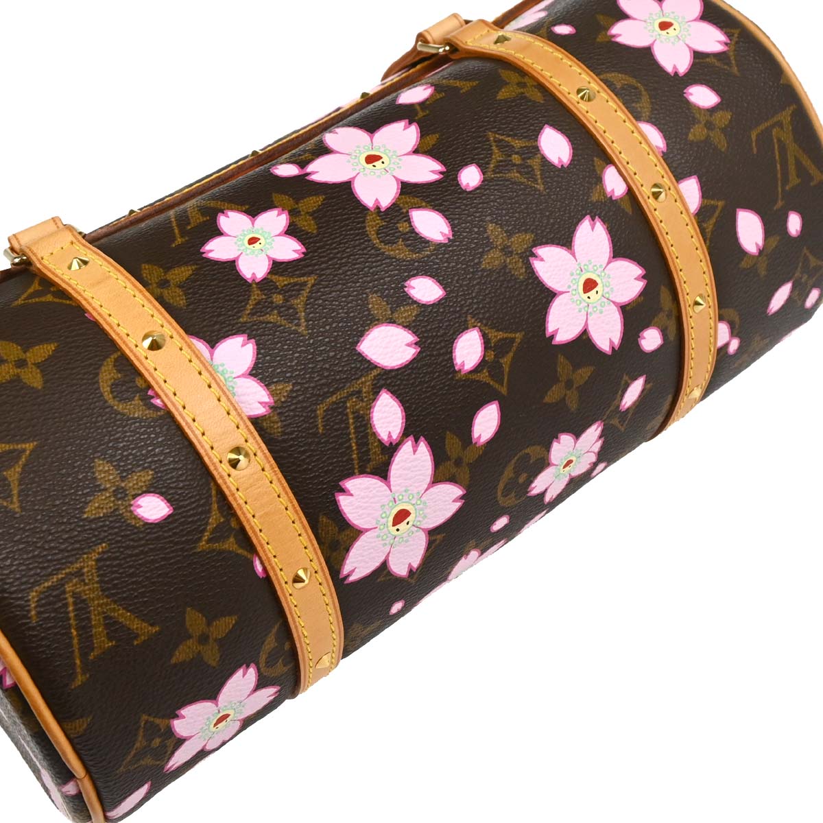 Louis Vuitton 2003 Monogram Cherry Blossom Papillon Handbag M92009