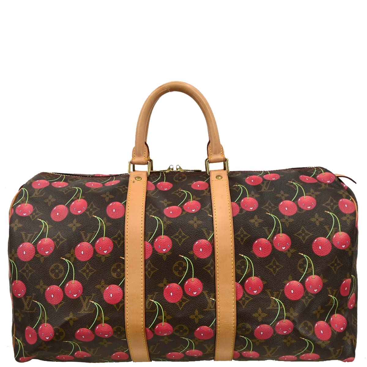 Louis Vuitton 2005 Monogram Cherry Keepall 45 Duffle Handbag M95011