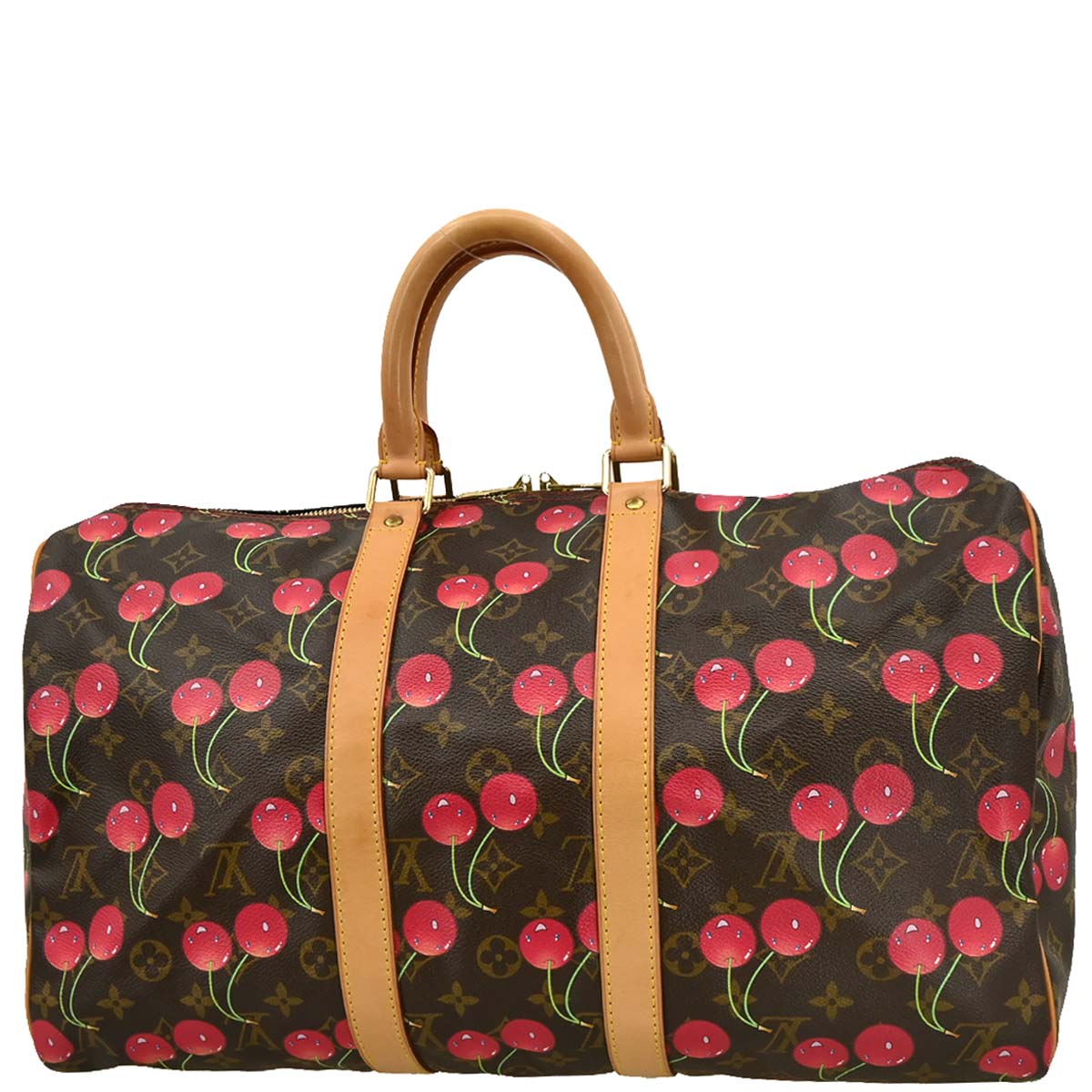 Louis Vuitton 2005 Monogram Cherry Keepall 45 Duffle Handbag M95011