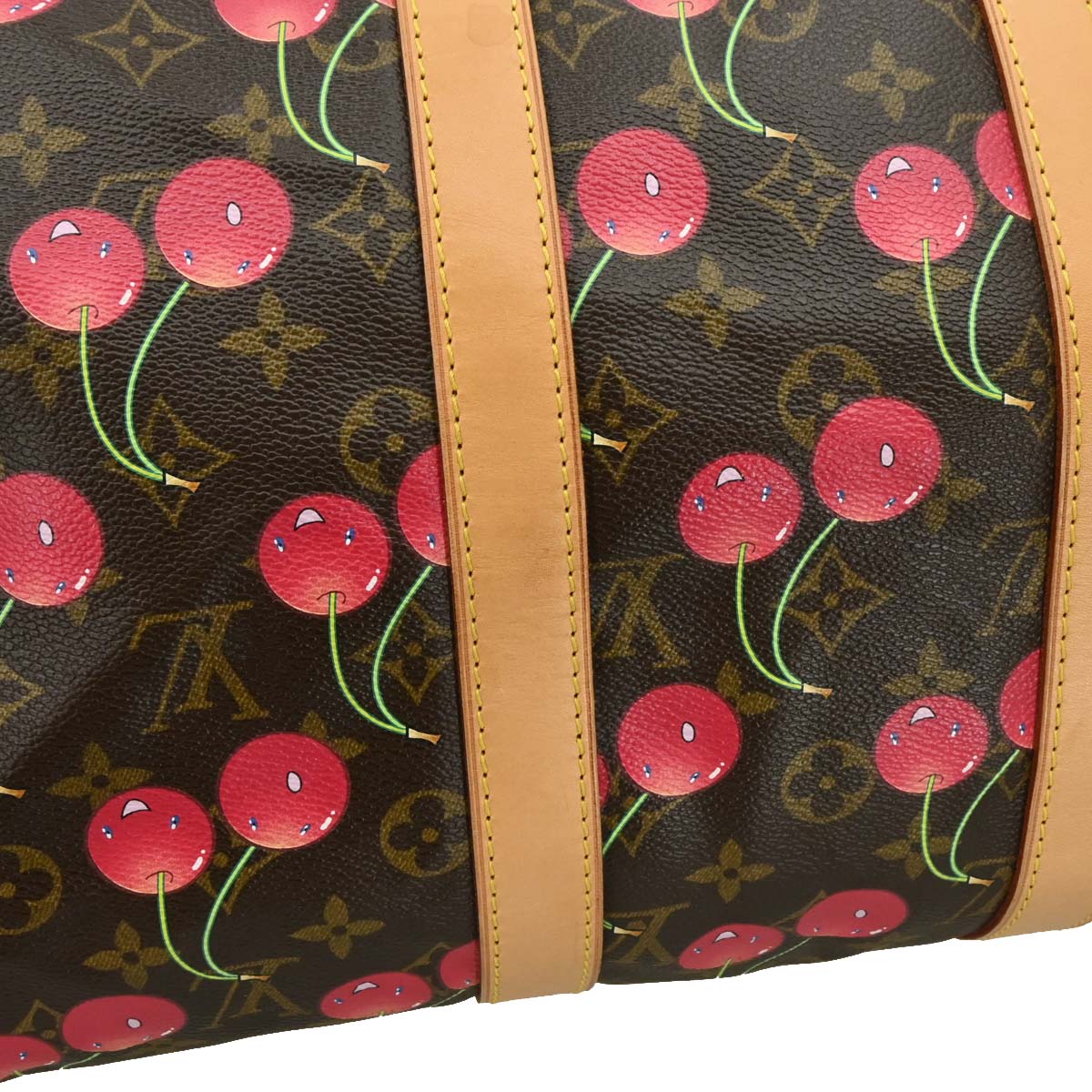 Louis Vuitton 2005 Monogram Cherry Keepall 45 Duffle Handbag M95011