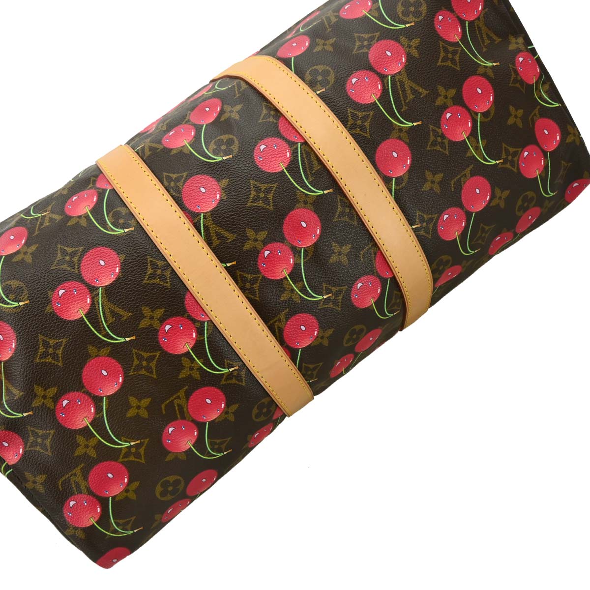 Louis Vuitton 2005 Monogram Cherry Keepall 45 Duffle Handbag M95011