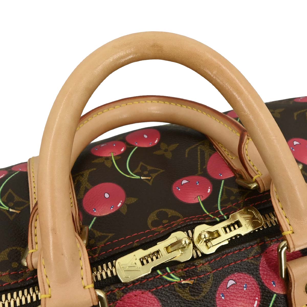 Louis Vuitton 2005 Monogram Cherry Keepall 45 Duffle Handbag M95011
