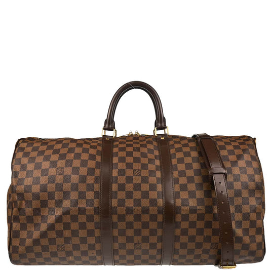Louis Vuitton 2007 Damier Keepall Bandouliere 55 Duffle Bag N41414