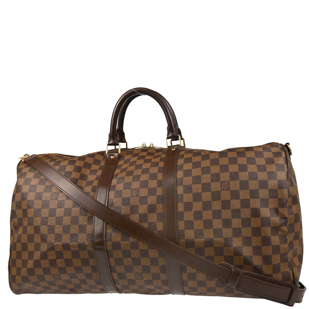 Louis Vuitton 2007 Damier Keepall Bandouliere 55 Duffle Bag N41414