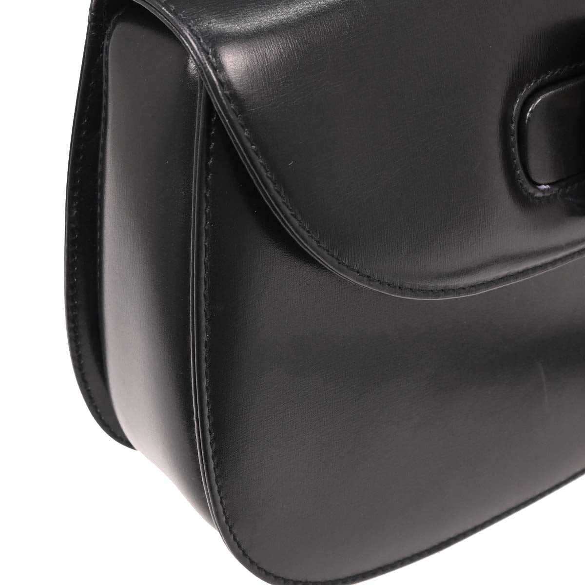 Gucci Black Bamboo 2way Shoulder Handbag