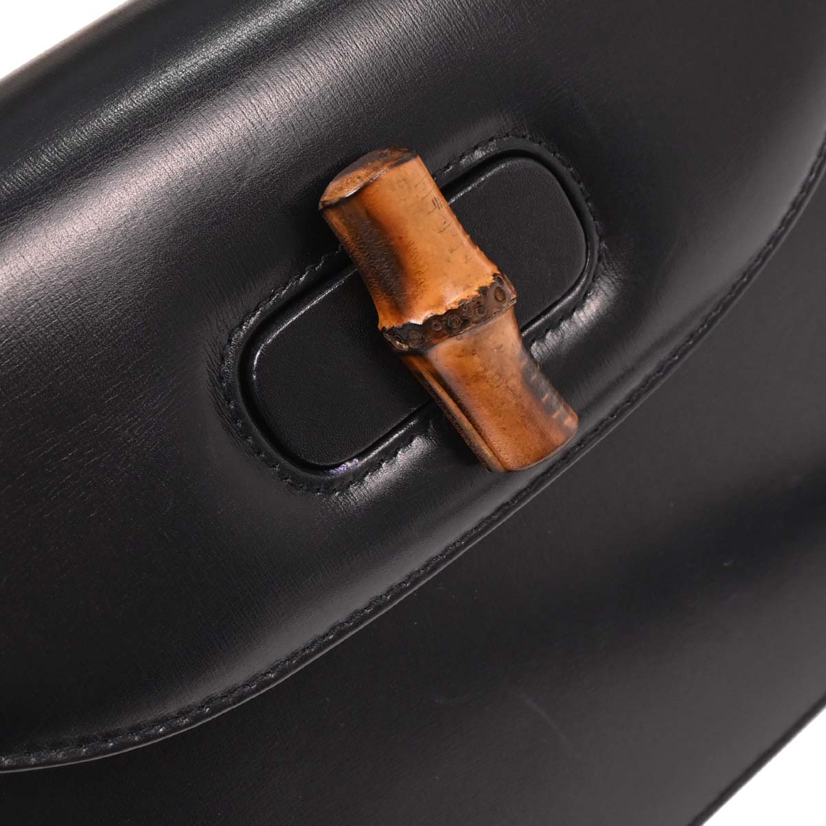 Gucci Black Bamboo 2way Shoulder Handbag
