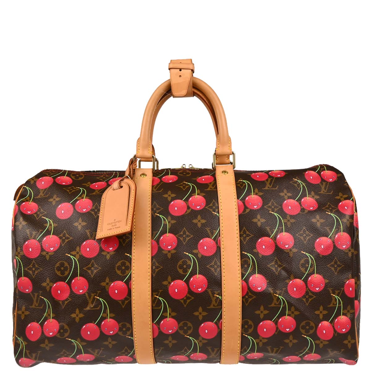 Louis Vuitton 2005 Monogram Cherry Keepall 45 Duffle Handbag M95011
