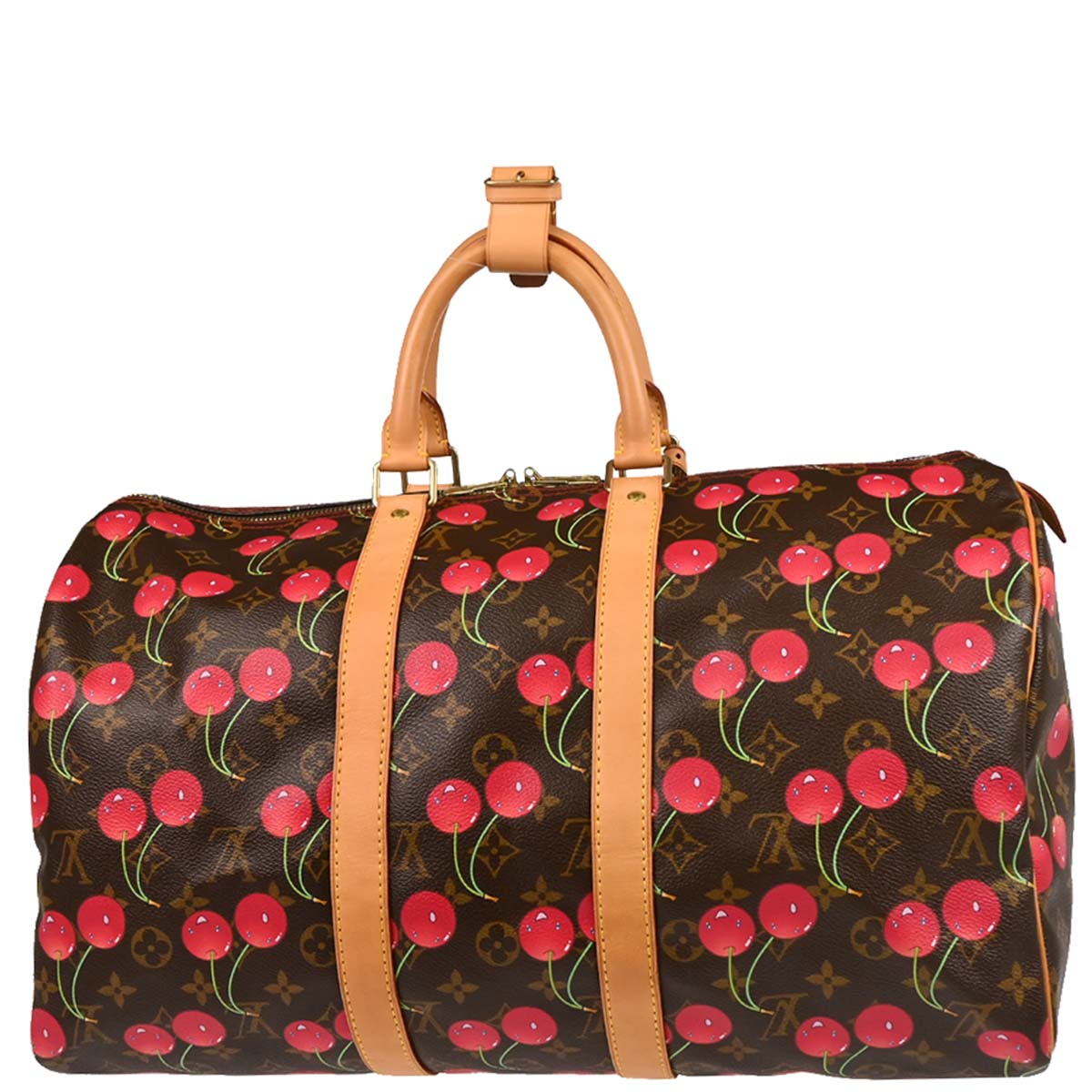 Louis Vuitton 2005 Monogram Cherry Keepall 45 Duffle Handbag M95011