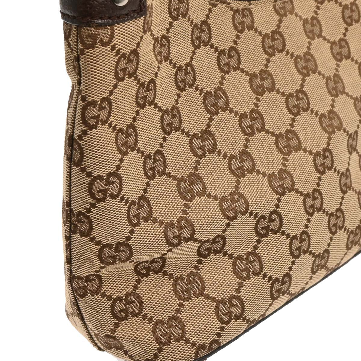 Gucci Beige Canvas GG Hobo Handbag