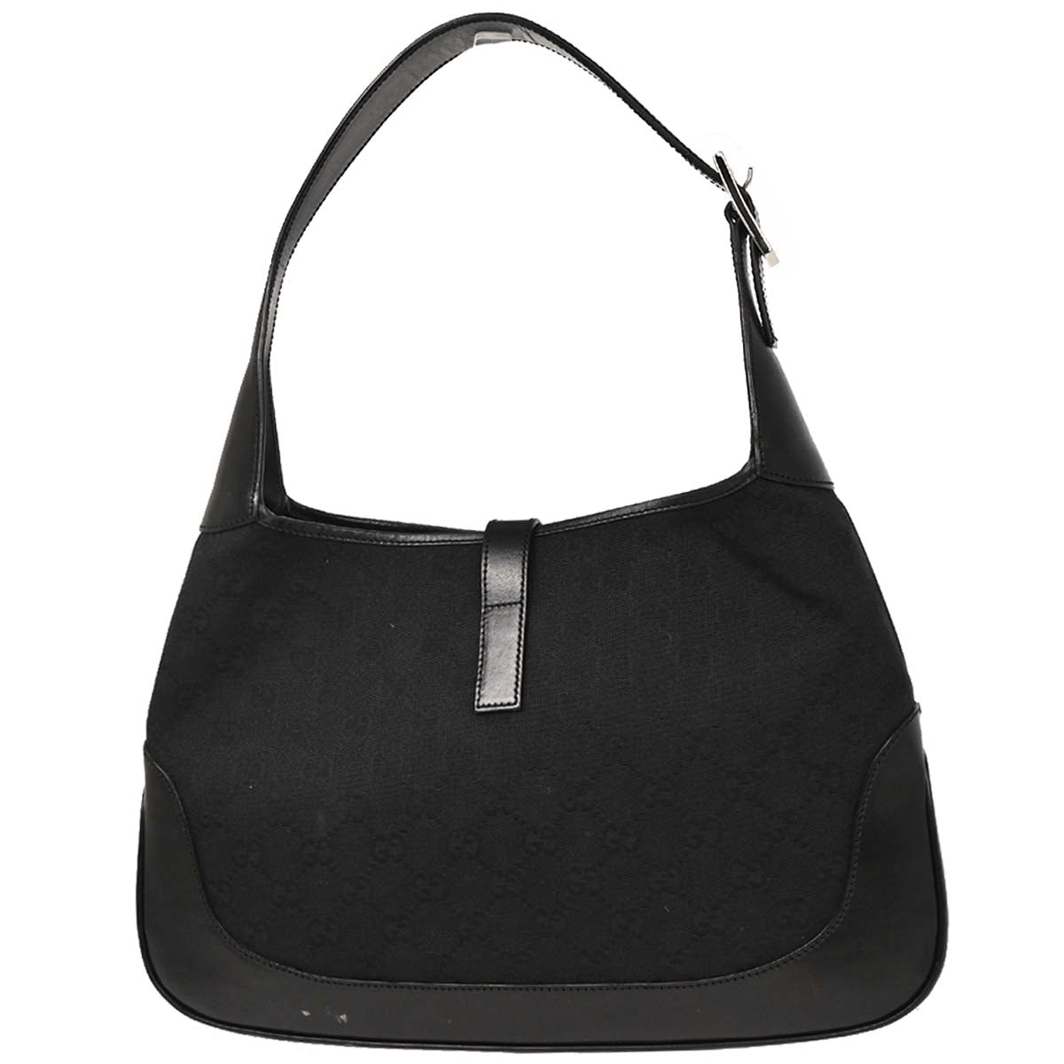 Gucci Black GG Jackie Hobo Handbag