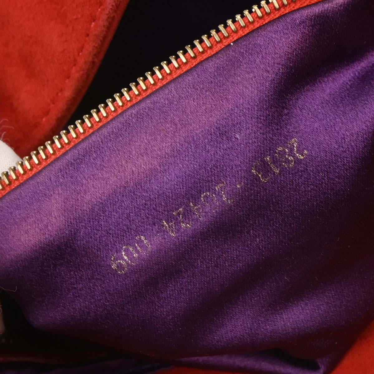 Fendi Red Suede Baguette Handbag