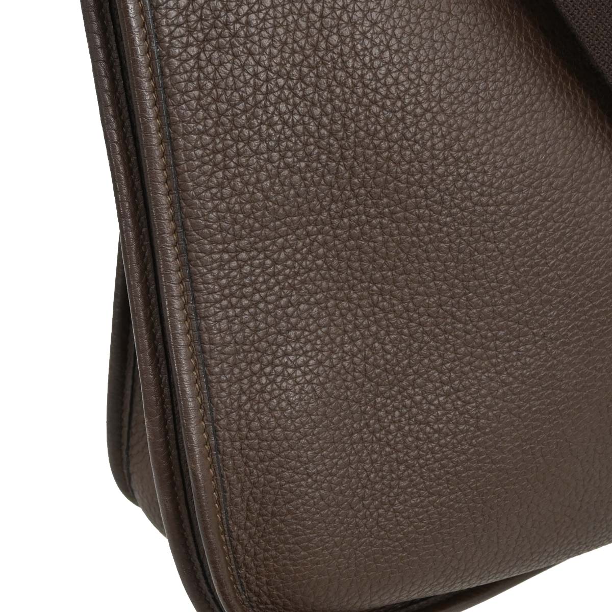 Hermes 2007 Ebene Taurillon Clemence Evelyne 2 GM Shoulder Bag
