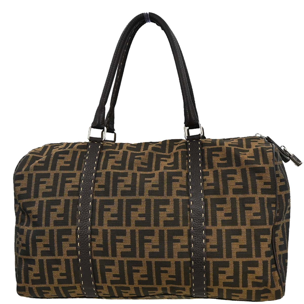 Fendi Brown Zucca Duffle Bag