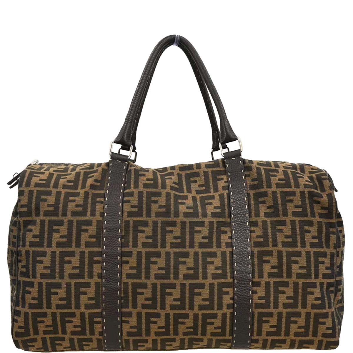Fendi Brown Zucca Duffle Bag