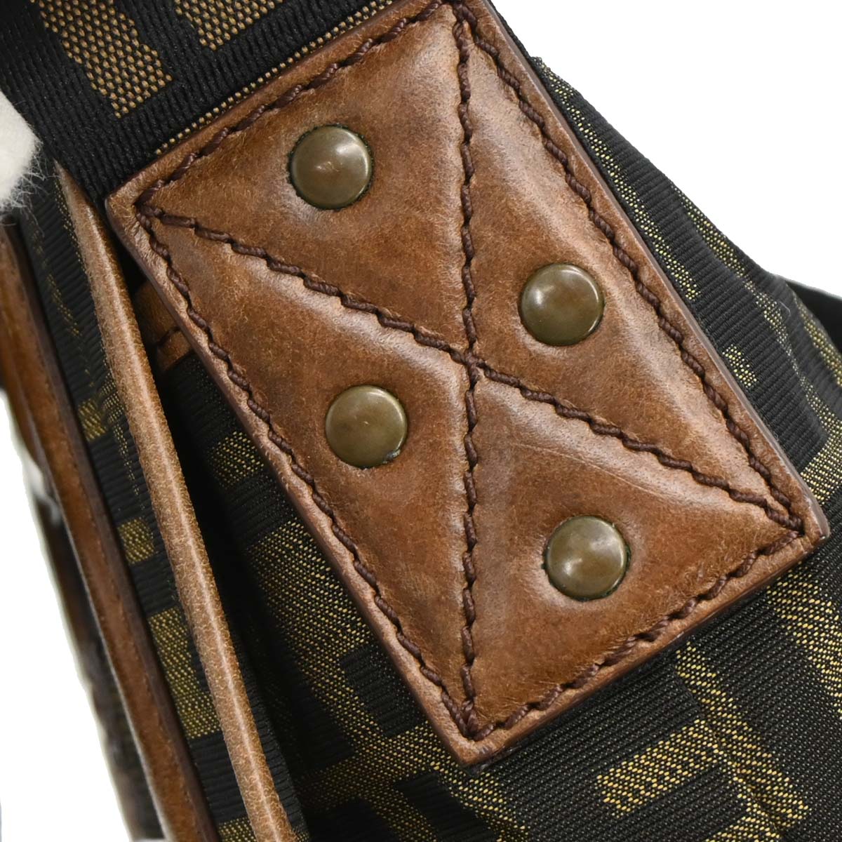 Fendi Brown Zucca Crossbody Bag