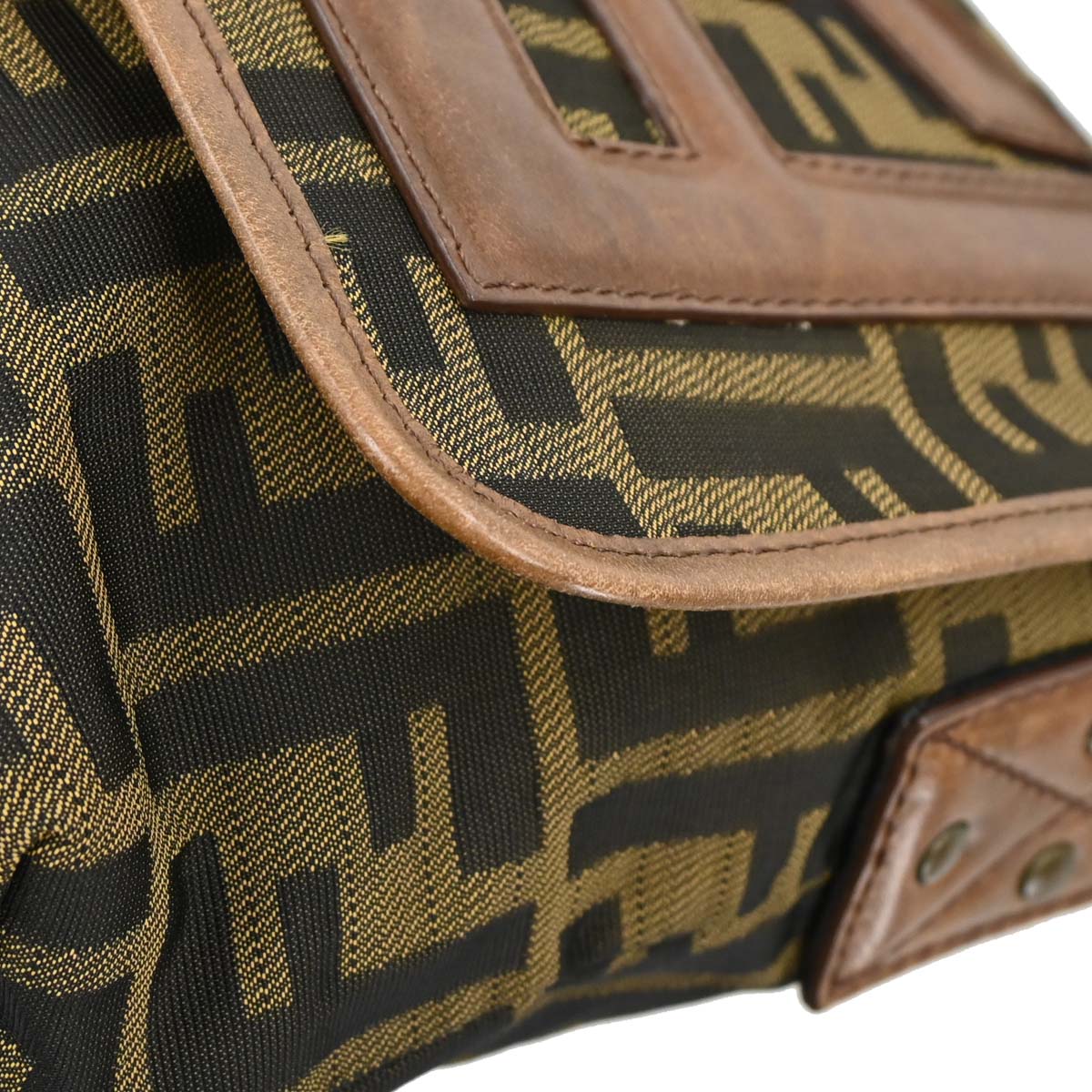 Fendi Brown Zucca Crossbody Bag