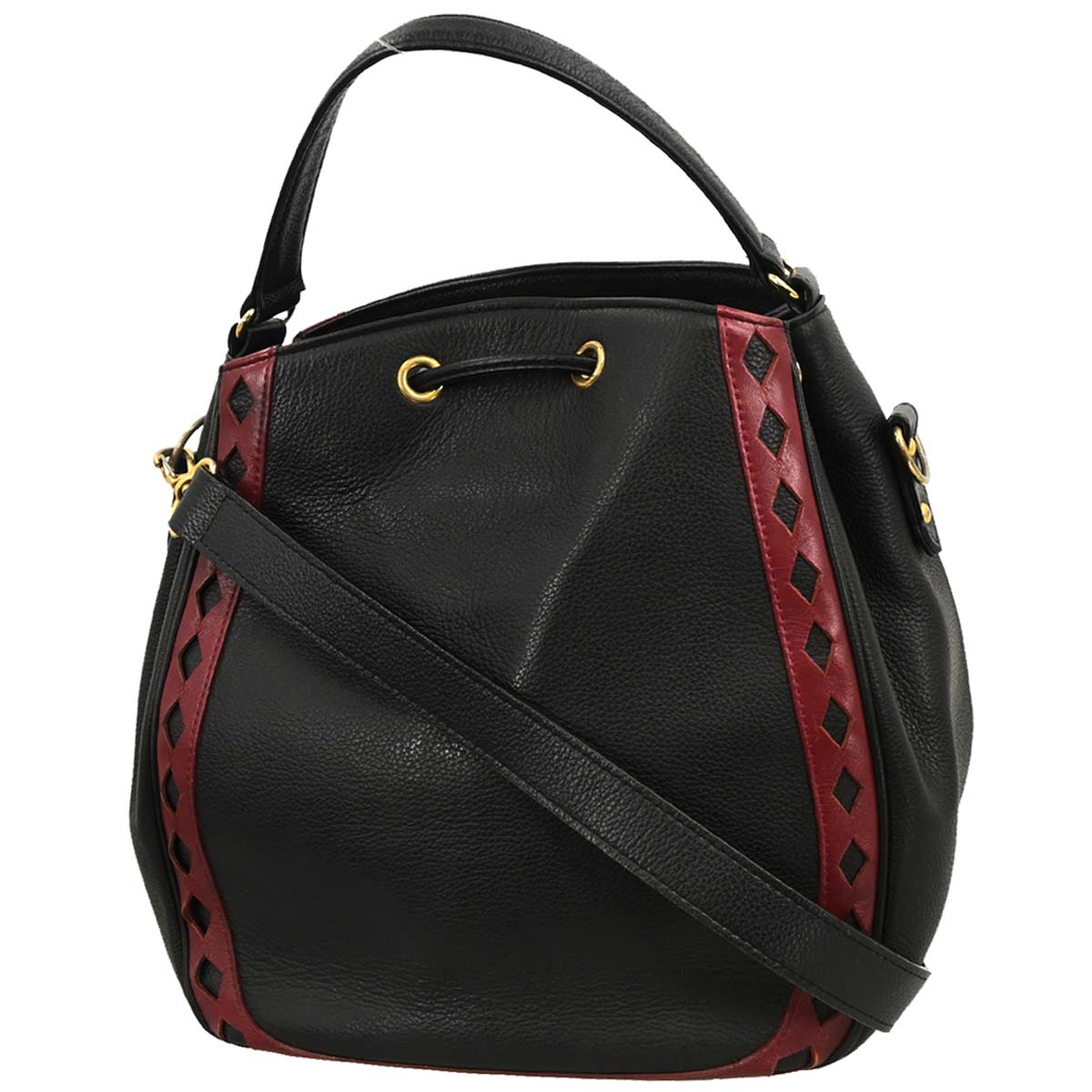 Yves Saint Laurent Black 2way Bucket Bag