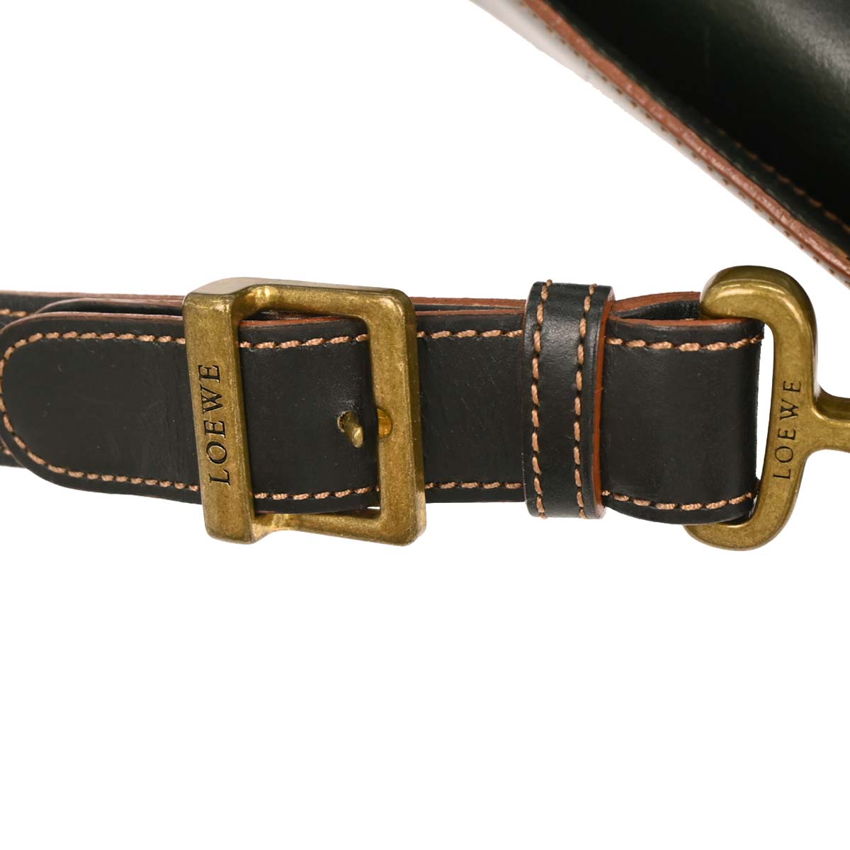 Loewe 2004 Green Suede Leather Shoulder Bag