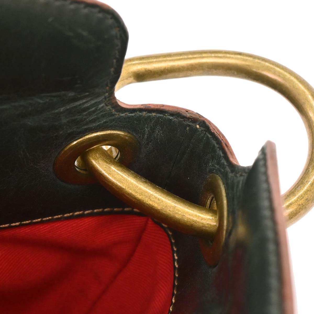 Loewe 2004 Green Suede Leather Shoulder Bag