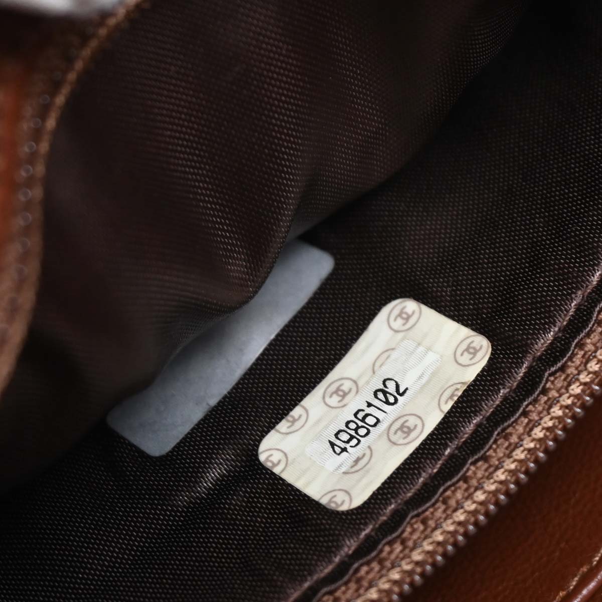 Chanel 1996-1997 Brown Lambskin Shoulder Bag
