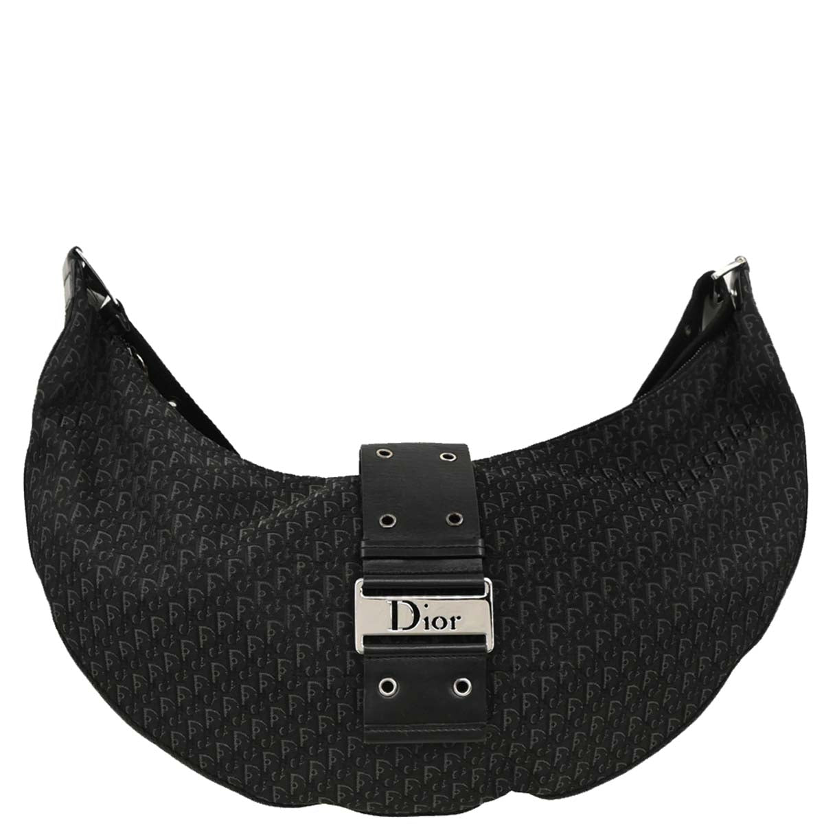 Christian Dior Black Trotter Street Chic Shoulder Bag