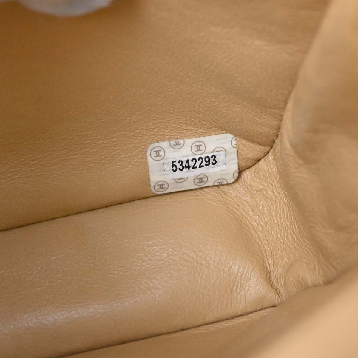Chanel 1997-1999 Beige Lambskin Handbag