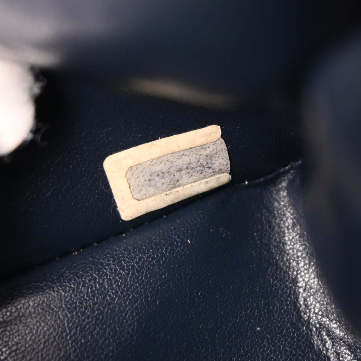 Chanel 1986-1988 Navy Lambskin Shoulder Bag