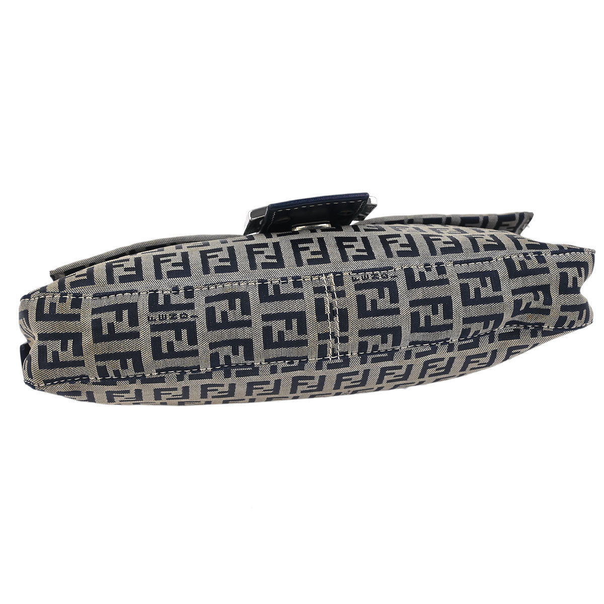 Fendi Gray Zucchino Baguette Handbag
