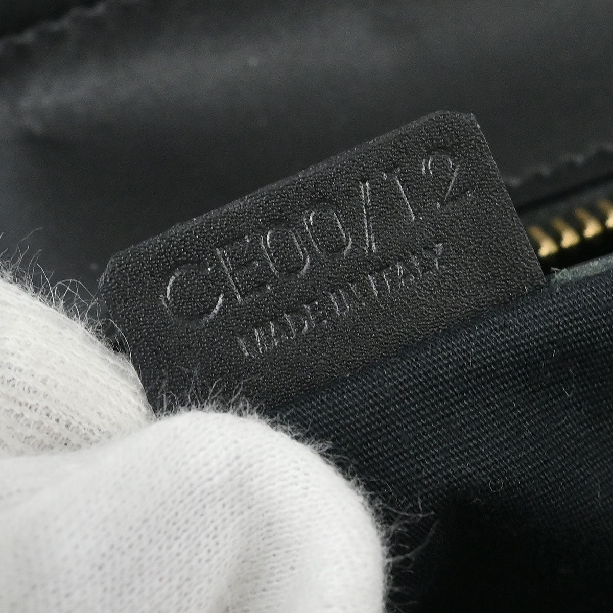 Celine Black Leather Tote Handbag