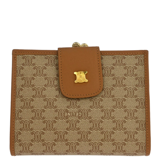 Celine Beige PVC Macadam Wallet Purse