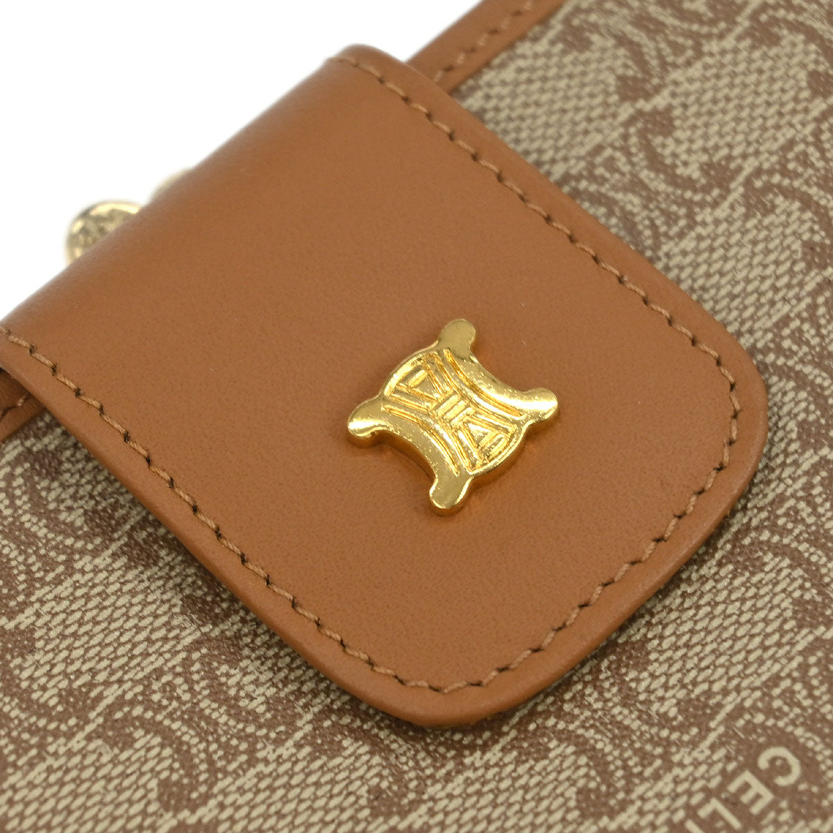 Celine Beige PVC Macadam Wallet Purse