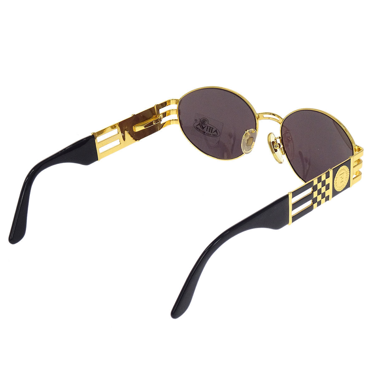 Fendi Sunglasses Eyewear Brown Gold Small Good