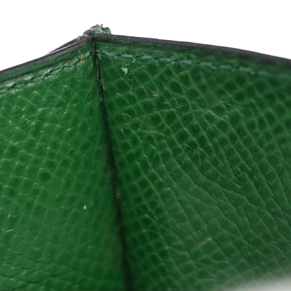 Hermes Vert Courchevel Wallet Small Good