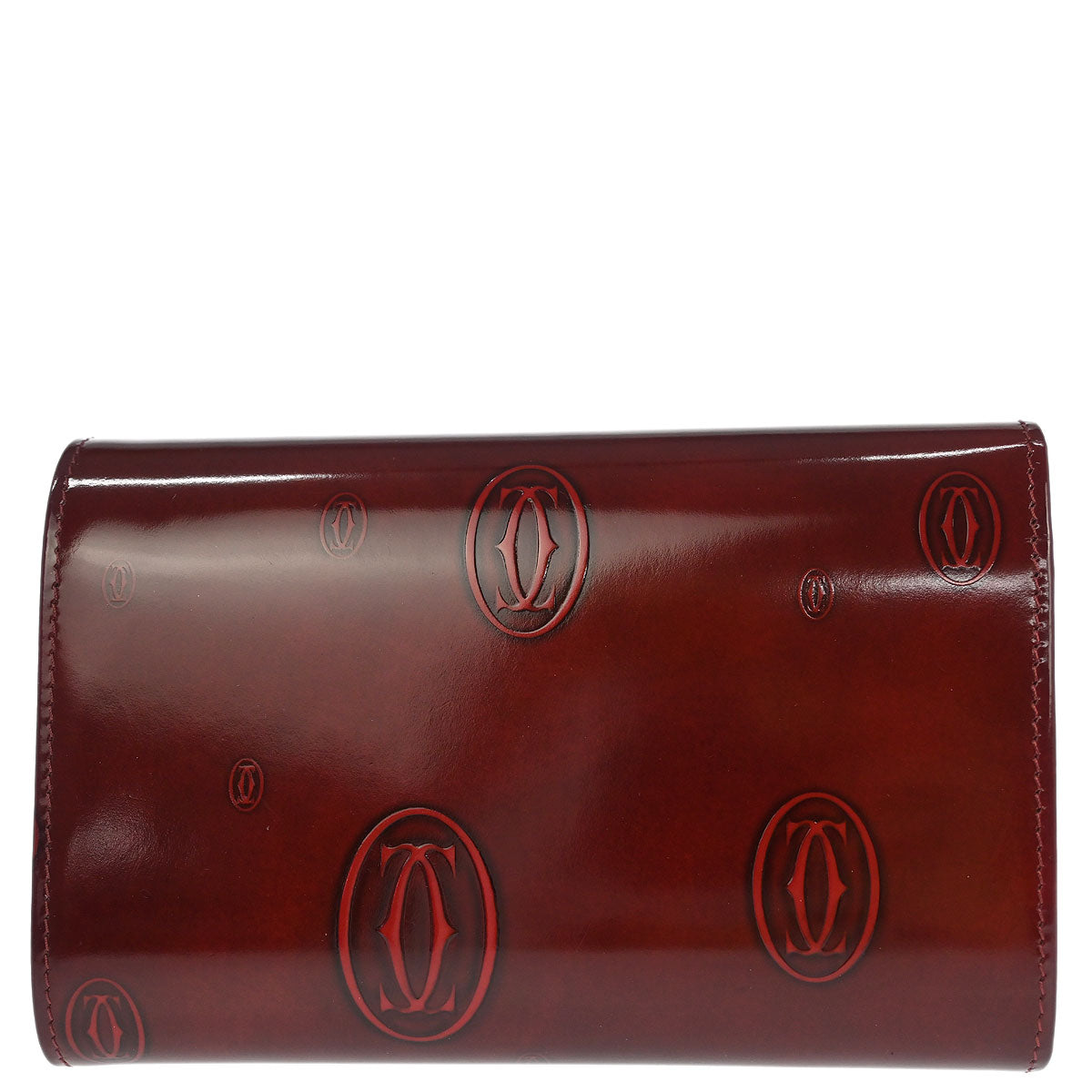 Cartier Wallet Happy Birthday Bordeaux Patent Leather