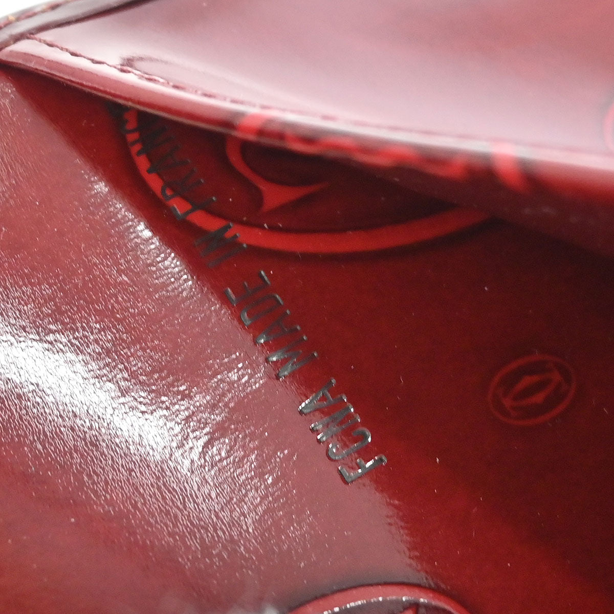 Cartier Wallet Happy Birthday Bordeaux Patent Leather