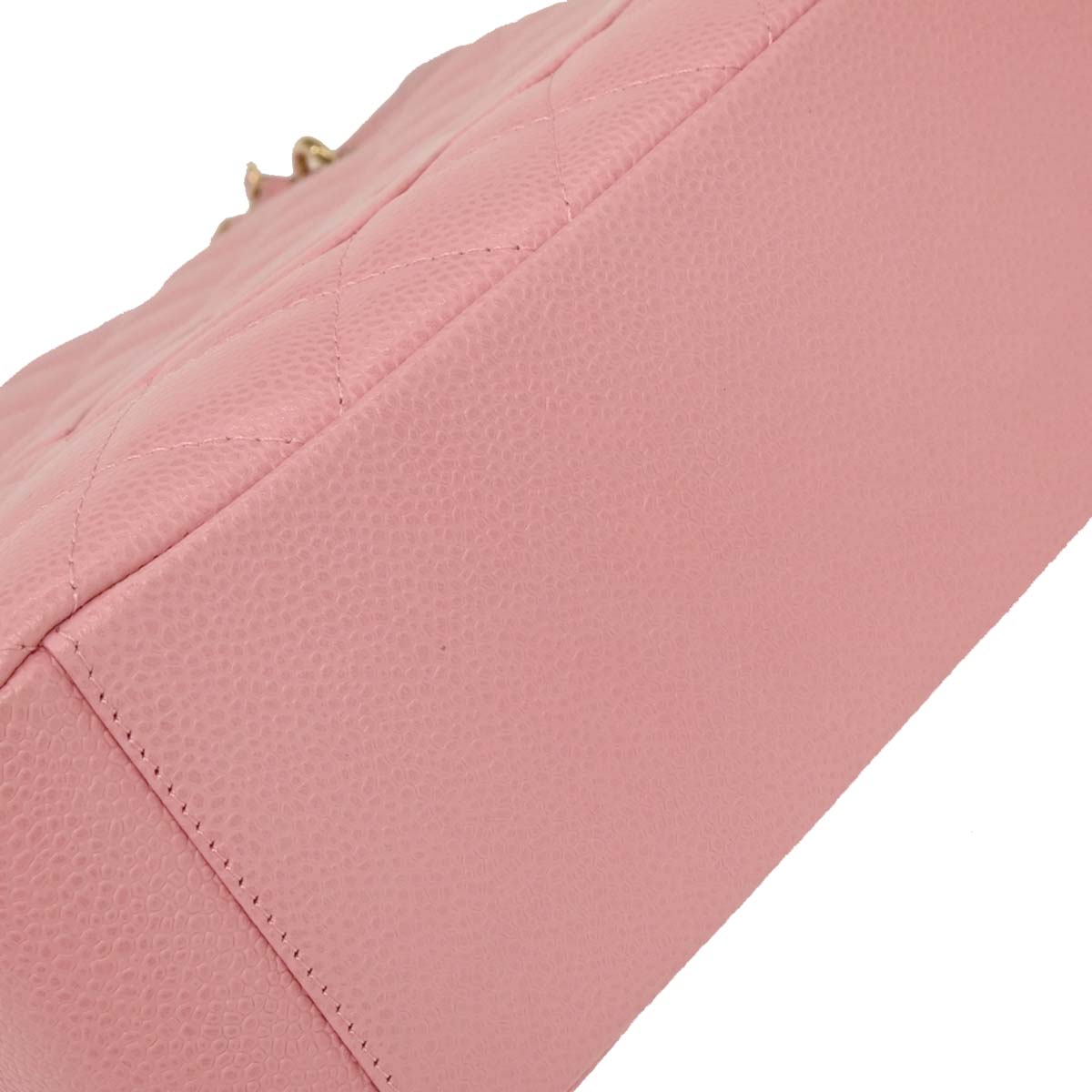 Chanel 2003-2004 Pink Caviar Petite Shopping Tote PST Chain Handbag