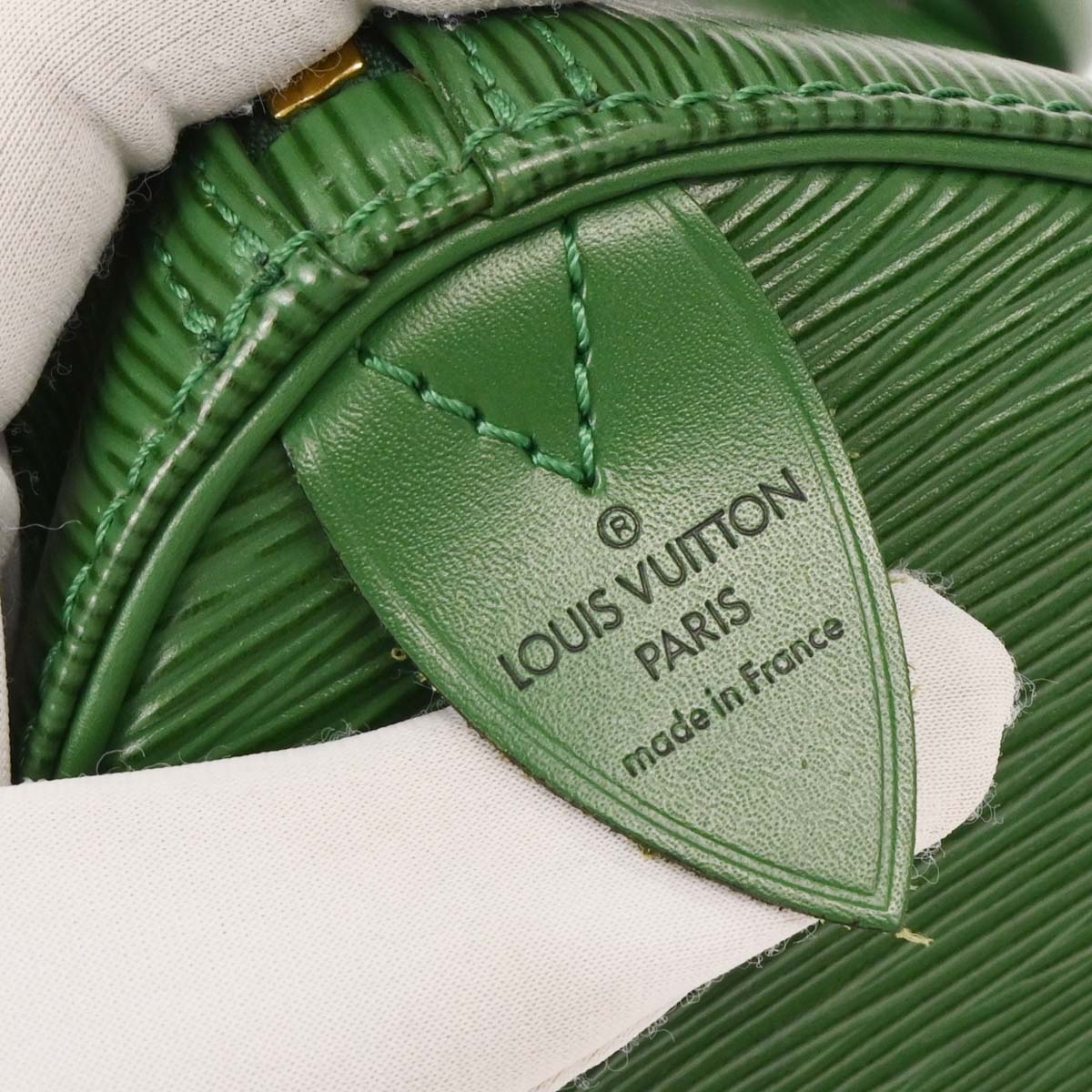 Louis Vuitton Green Epi Speedy 25 Handbag M43014