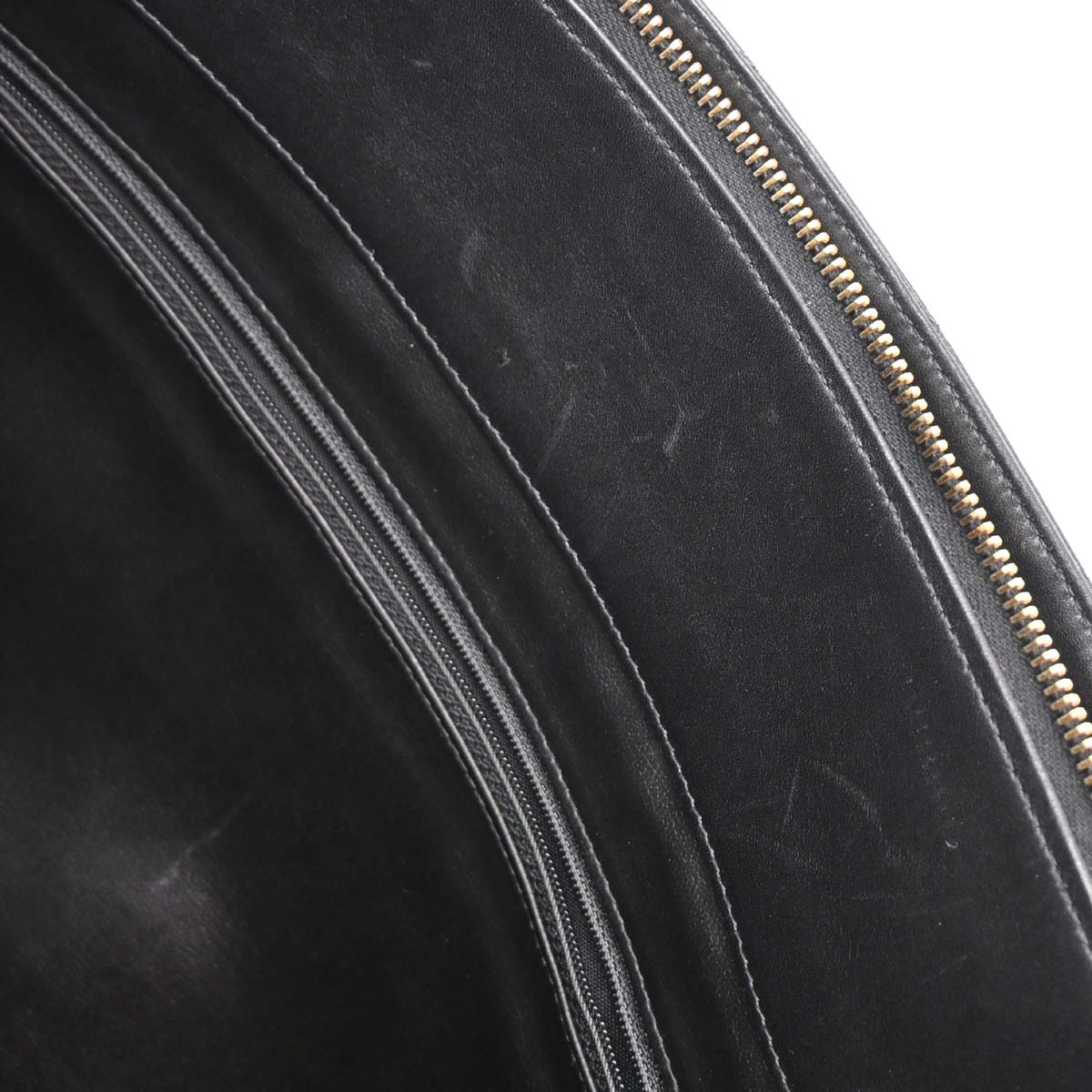 Chanel 1991-1994 Black Lambskin Bicolore Supermodel Shoulder Bag