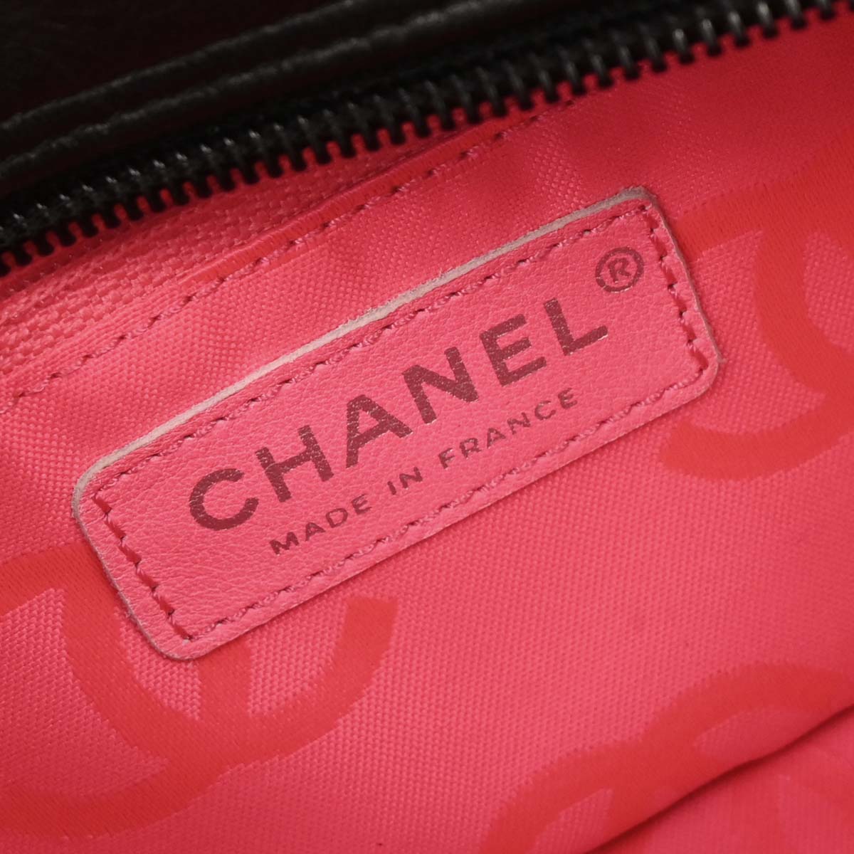Chanel 2005-2006 Black Calfskin Cambon Ligne Bowling Bag