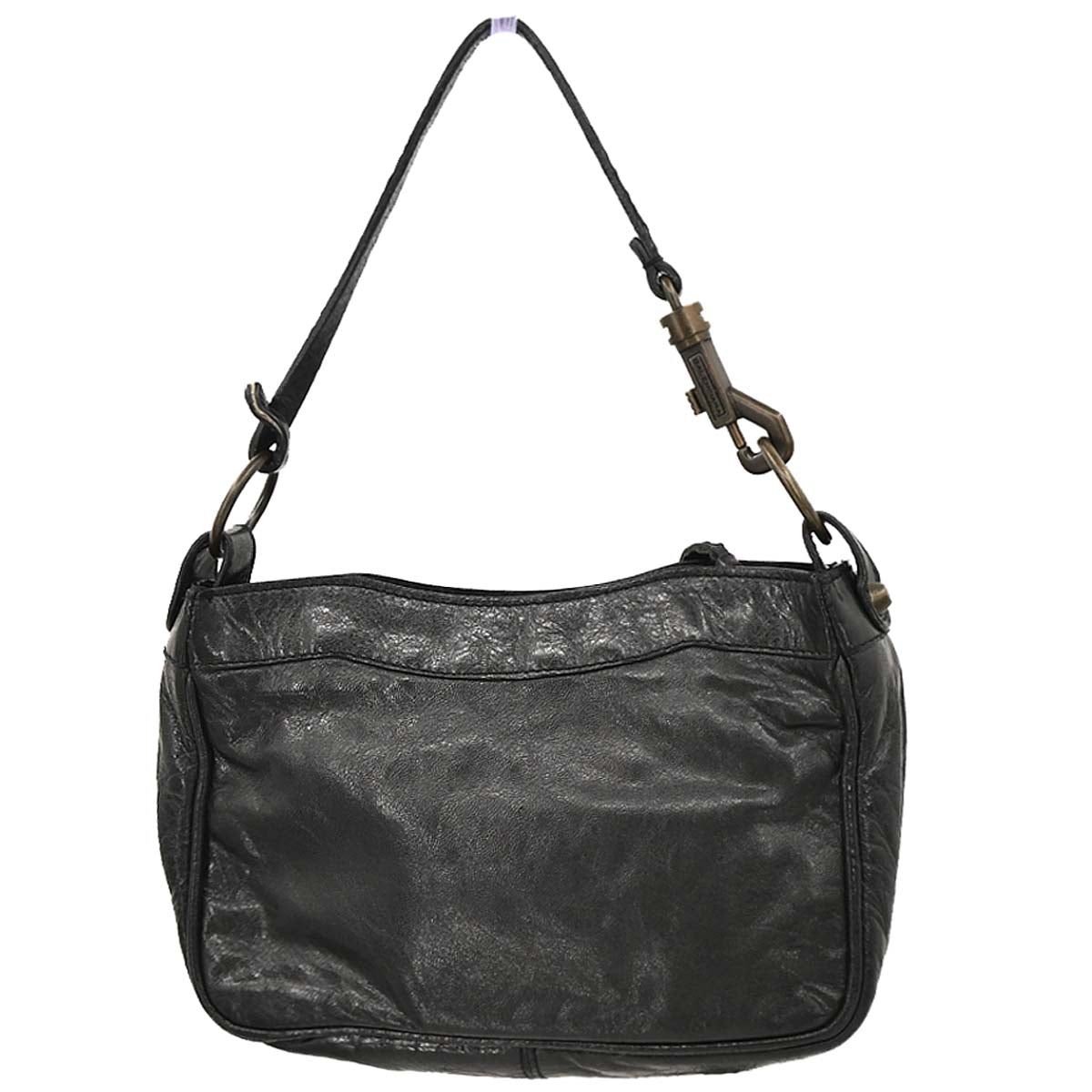 Balenciaga Black Leather The Hip Handbag
