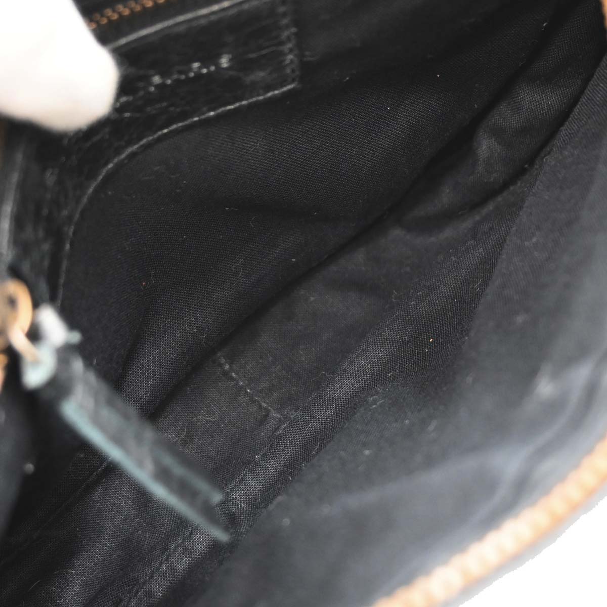 Balenciaga Black Leather The Hip Handbag