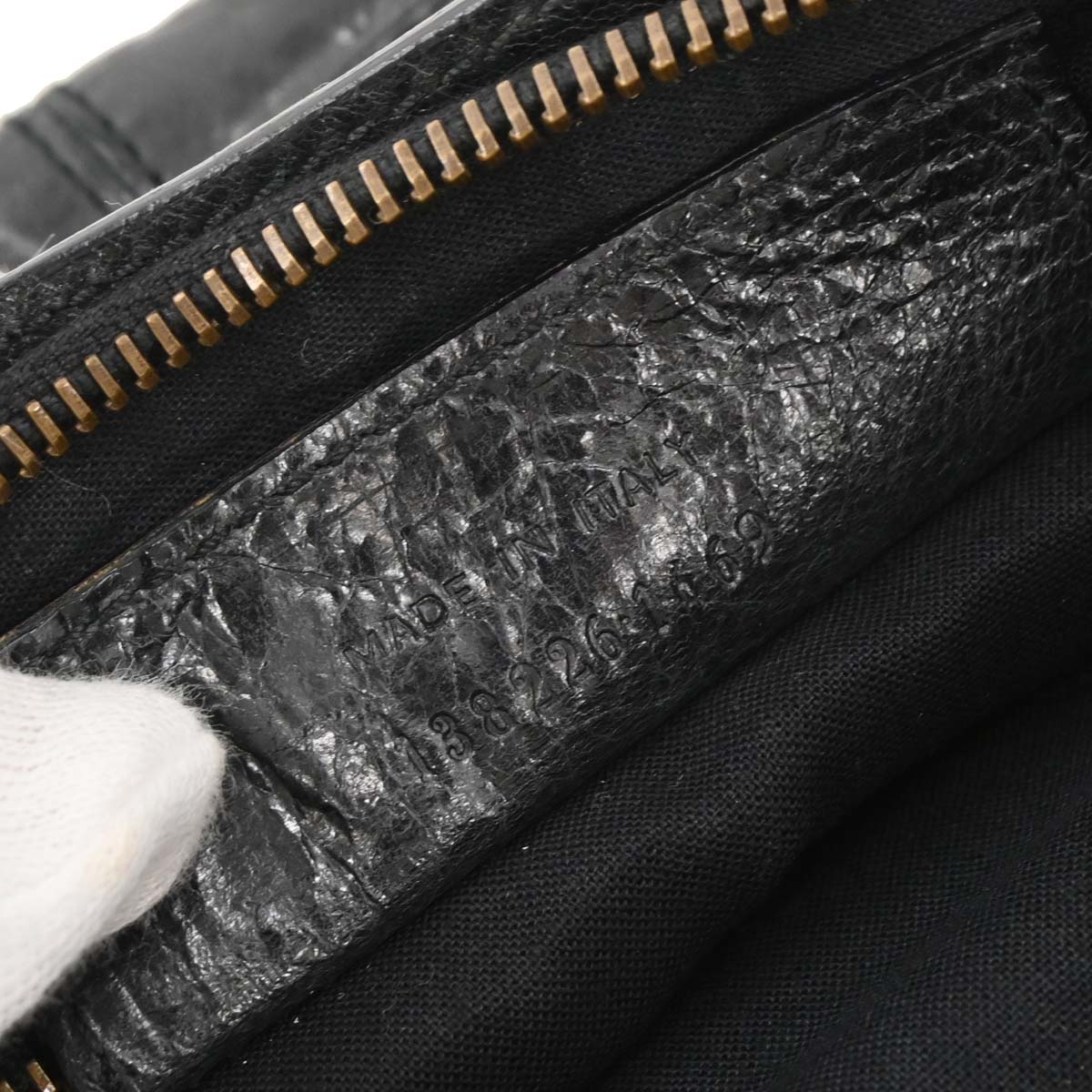 Balenciaga Black Leather The Hip Handbag