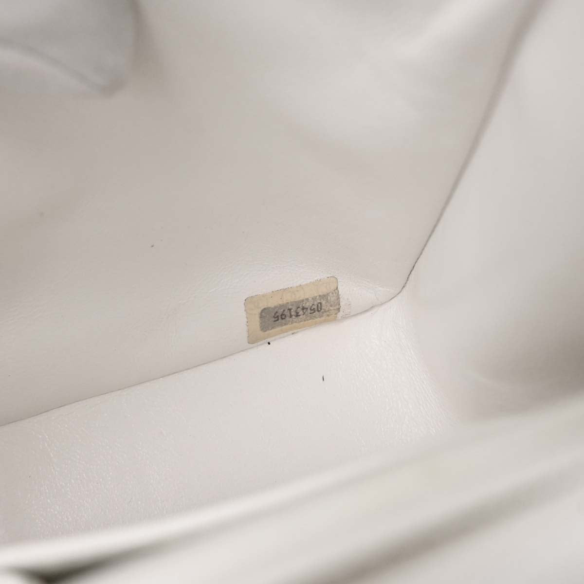 Chanel 1986-1988 White Lambskin Classic Square Flap Shoulder Bag
