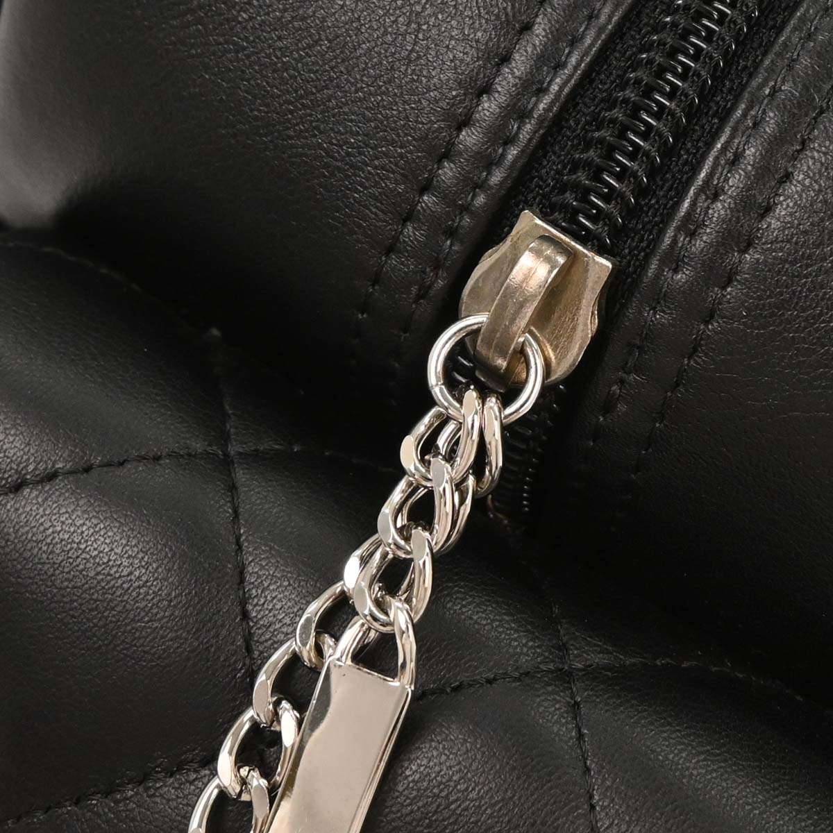 Chanel 2003-2004 Black Calfskin Cambon Ligne Reporter Bag
